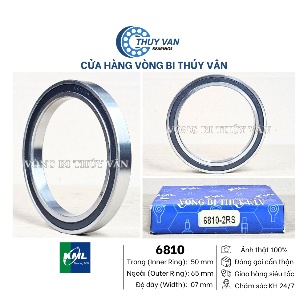 6813LU Sealed Ball Bearing 65x85x10mm
