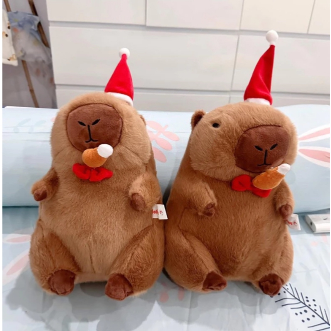 Cappybara teddy bear eats Jollibee chicken thighs (NEW item available ...