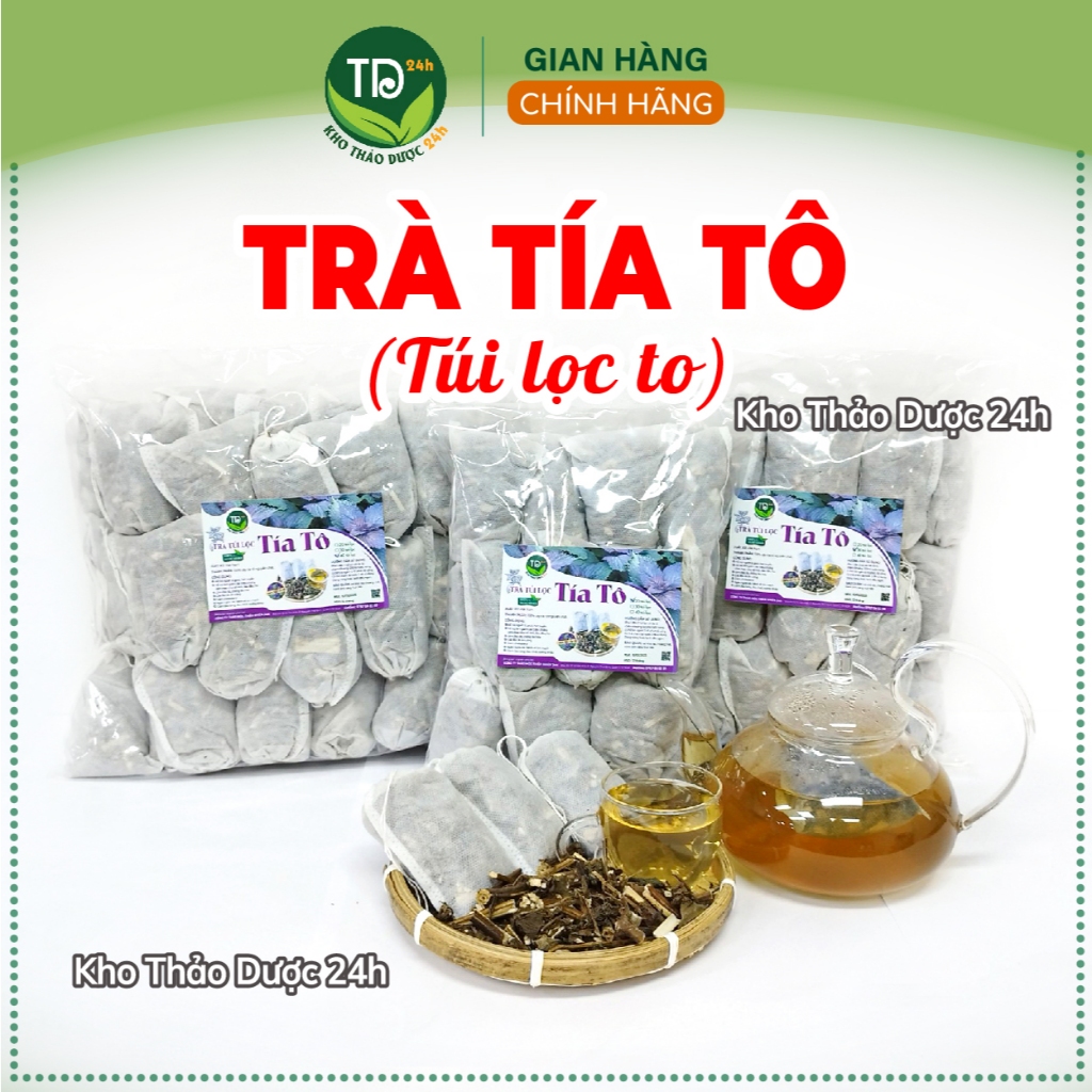 Perilla tea bag with large whole leaves, effectively supports weight ...