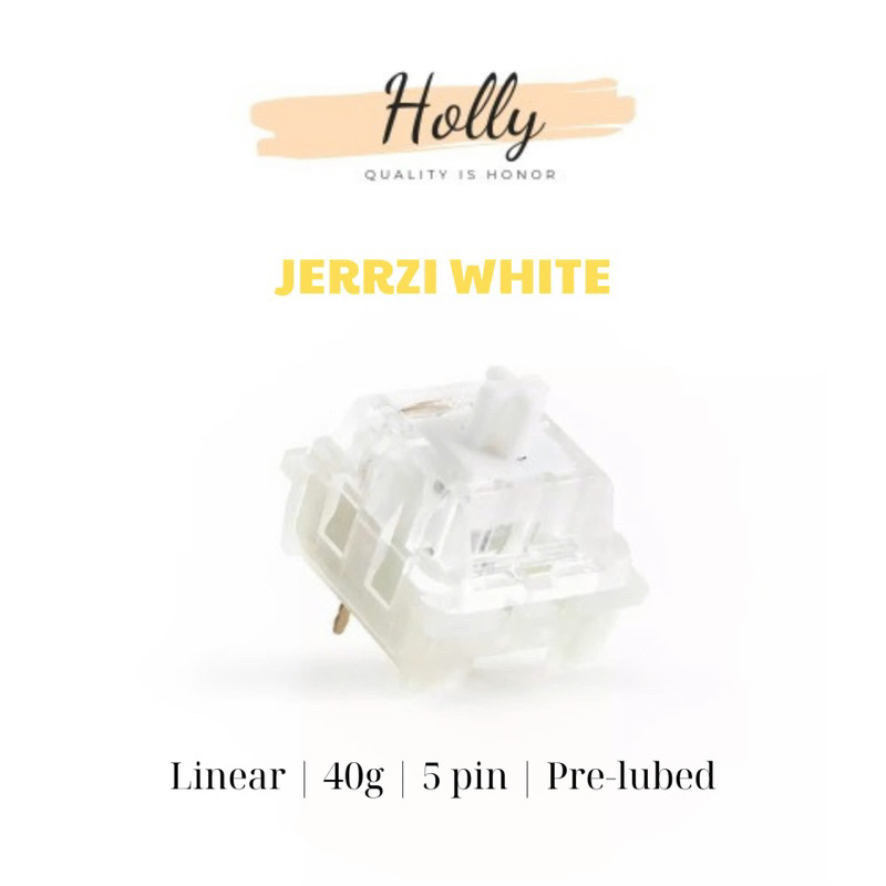 Jerrzi White mechanical keyboard switch Combo, 5 pin keyboard switch ...