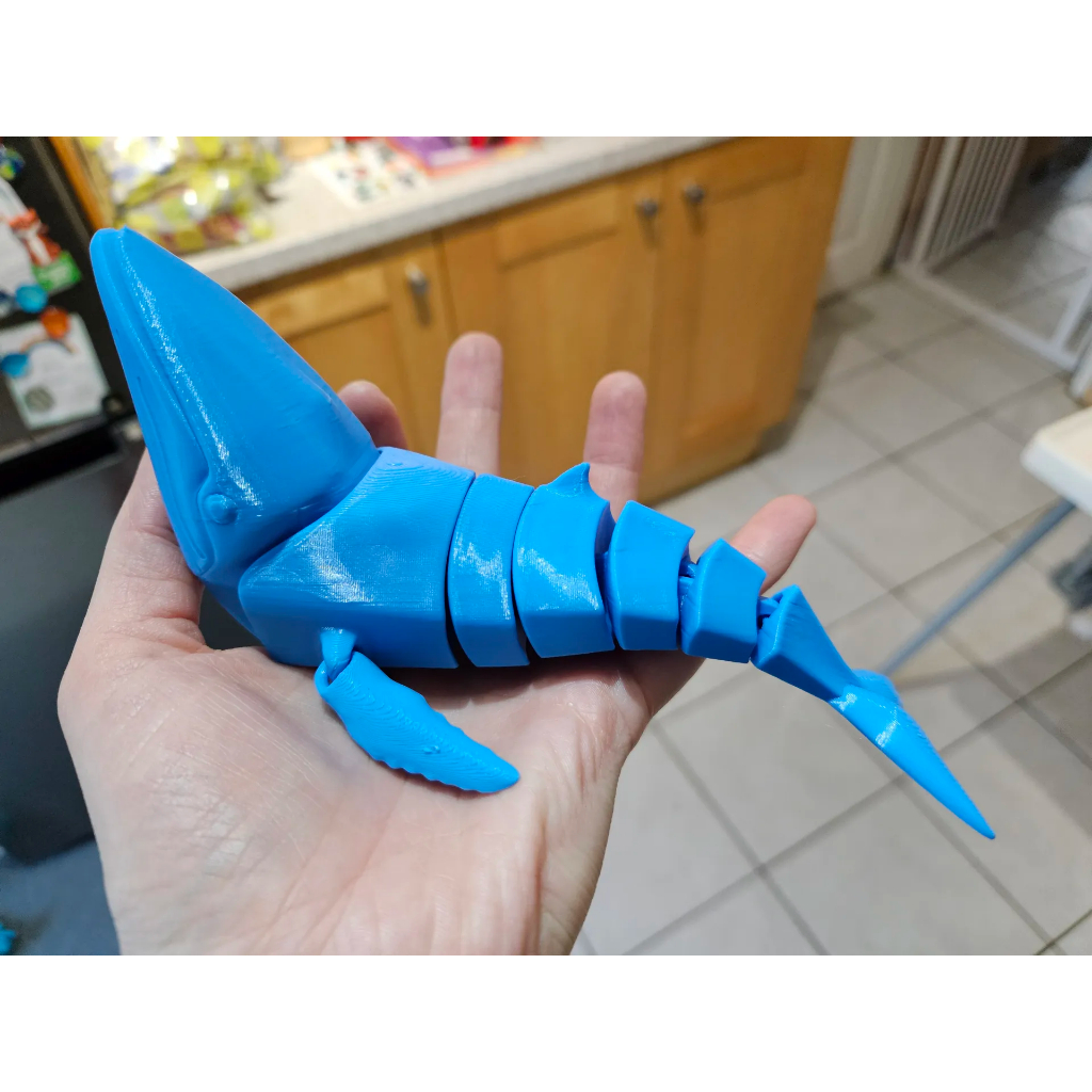 3d printed Whale toy model, children's toy model, shark model, baby ...