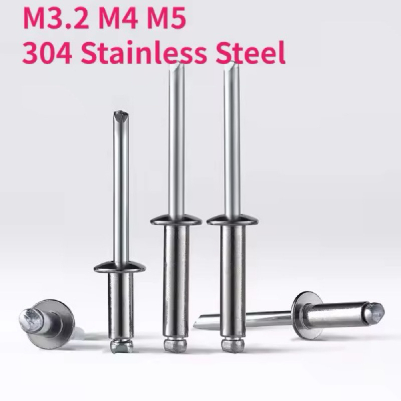 304 stainless steel rivets (20 pieces) - Standard 304 retractable nails ...