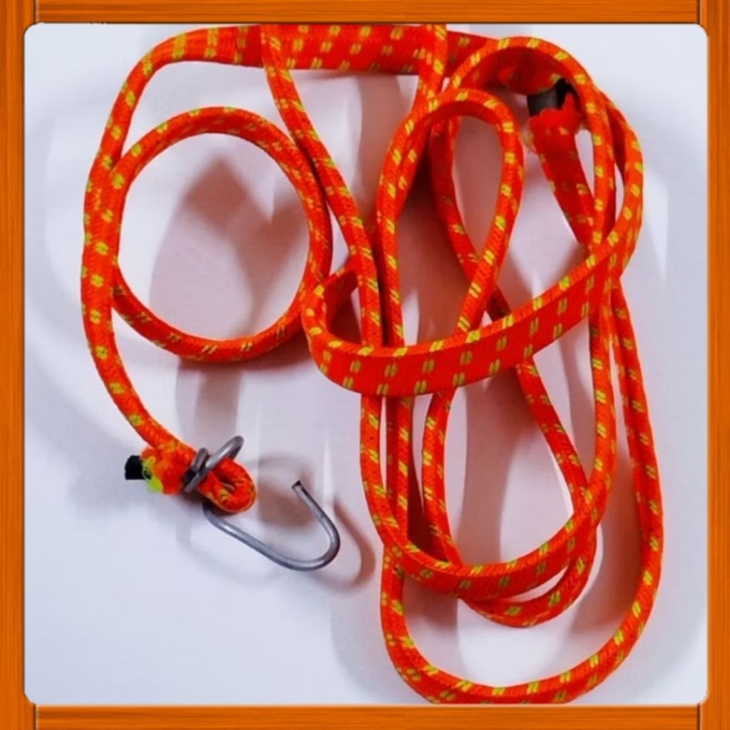 Rubber rope for tying goods and tying things with 1.5m hook | Shopee ...