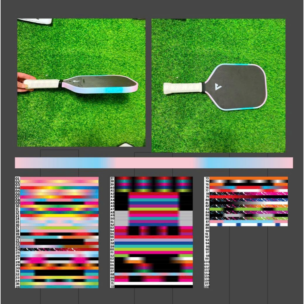 Pickleball racket stickers to change color and protect the racket ...