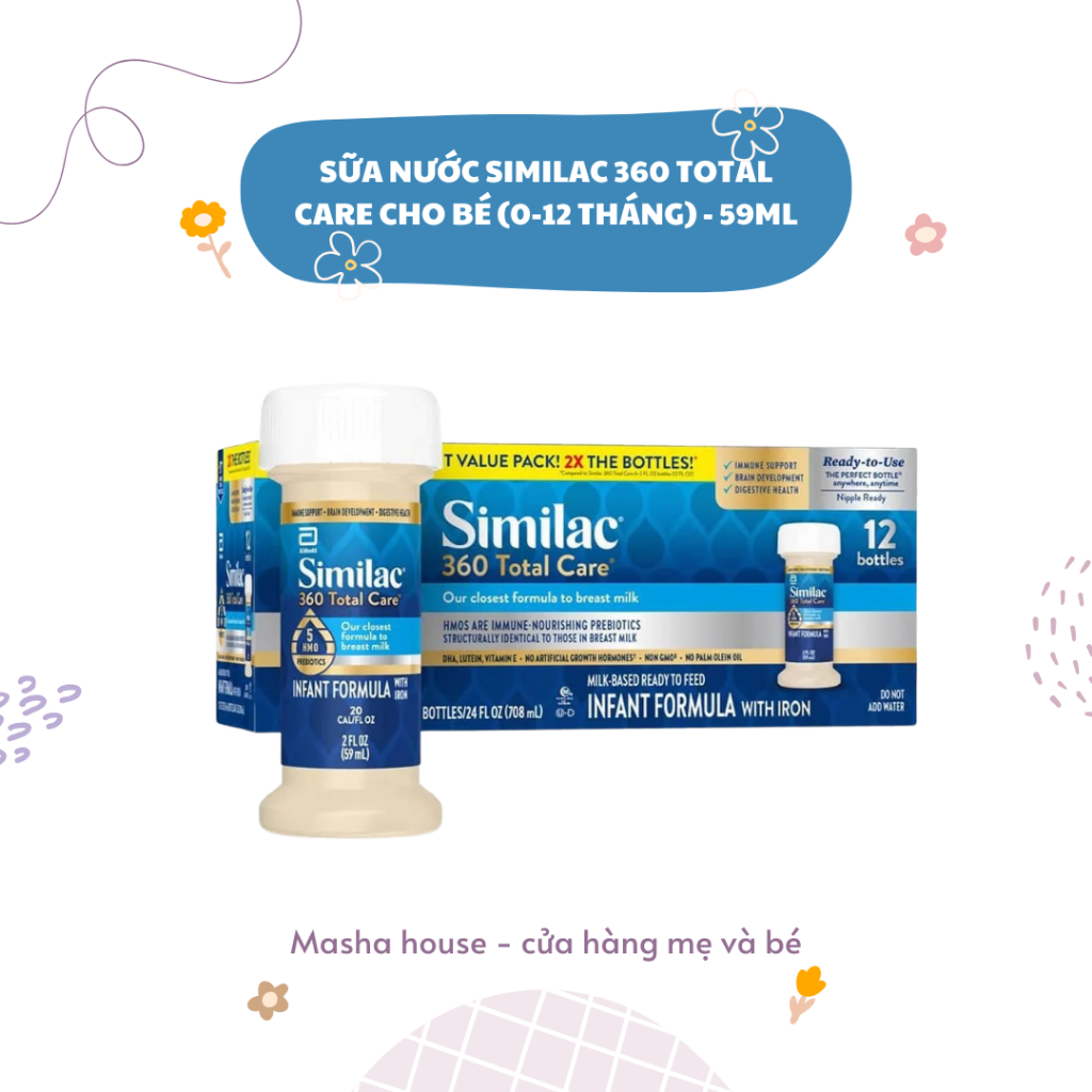 Similac 360 Total Care Liquid Milk for Babies (0-12 Months), Lot of 4 ...