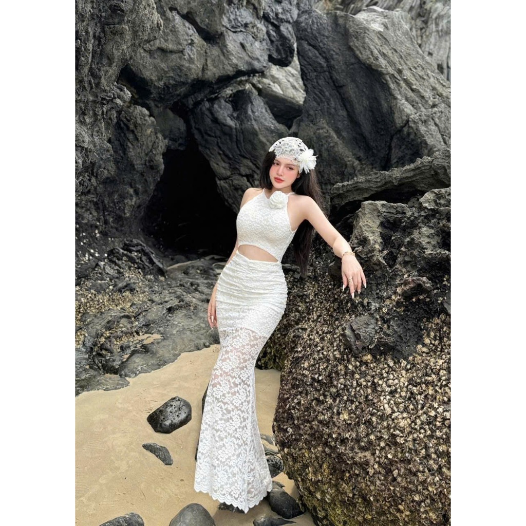 Charming Strapless A-line Beach Dress,Long Evening Dress  Y6928