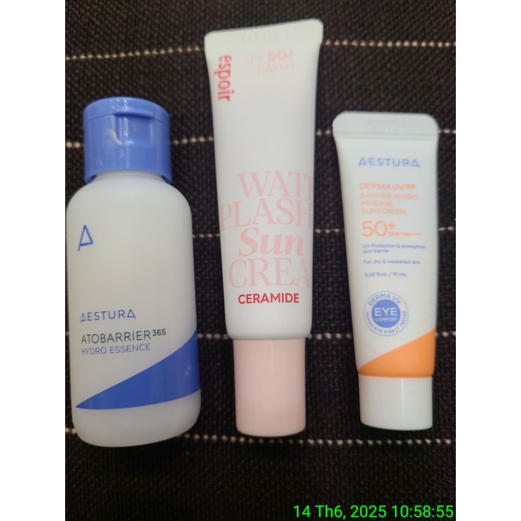 AESTURA Intensive Moisturizing Cream 40 ml. ASTUA sunscreen 10ml ...