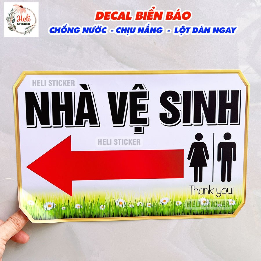 Toilet Decal, Toilet Sign, Toilet Sticker, WC, Toilet, NVS - Waterproof ...