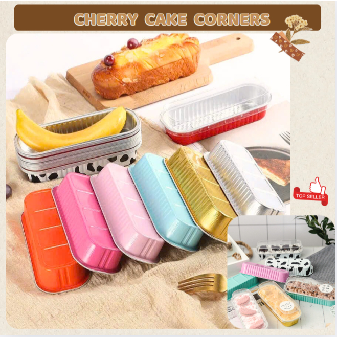 10 Rectangular Aluminum and Tin Boxes for Mousse Cakes, Cold Cakes and ...