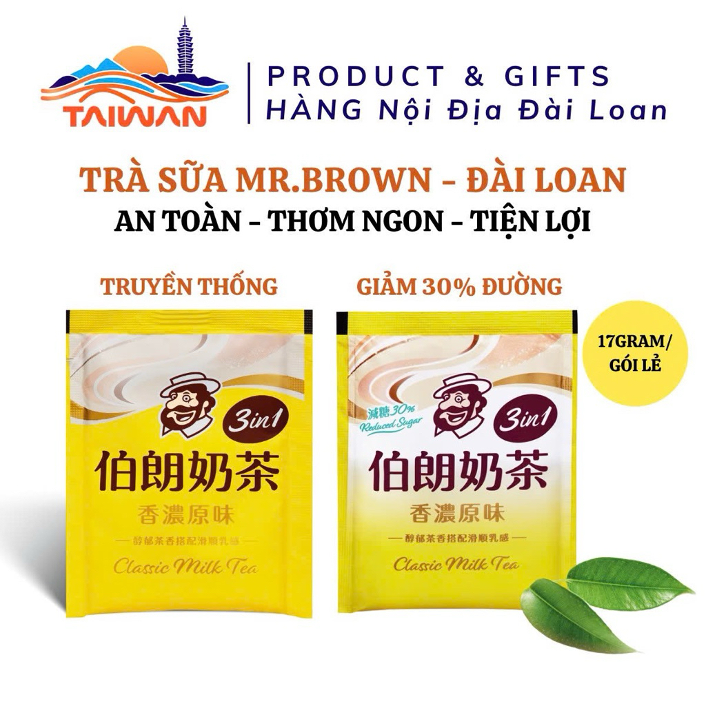Mr. Instant Milk Tea. Taiwanese Brown 3in1 – Convenient Instant Drink ...