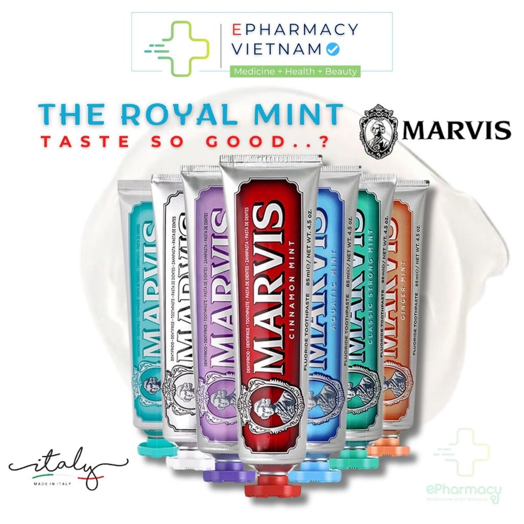 Italian Marvis Toothpaste Supports Teeth Whitening, Removes Plaque ...