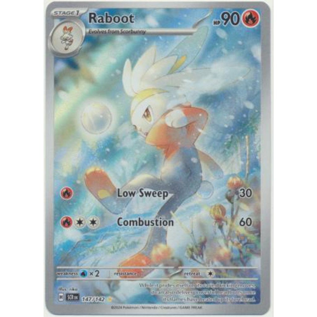 Genuine Pokemon TCG Card Raboot - 147/142 - Illustration Rare | Shopee ...