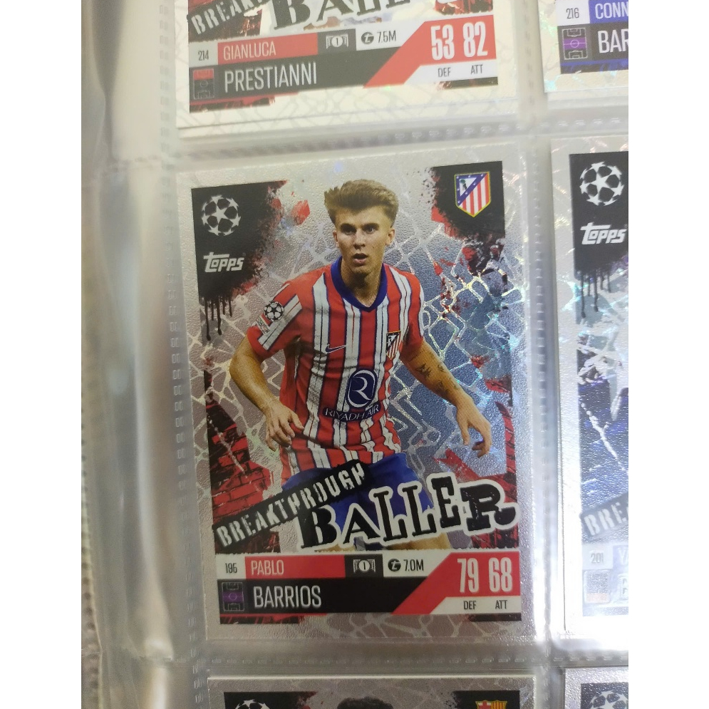 Topps Match Attax 24/25 EXTRA Breakthrough Baller Pablo Barrios ...