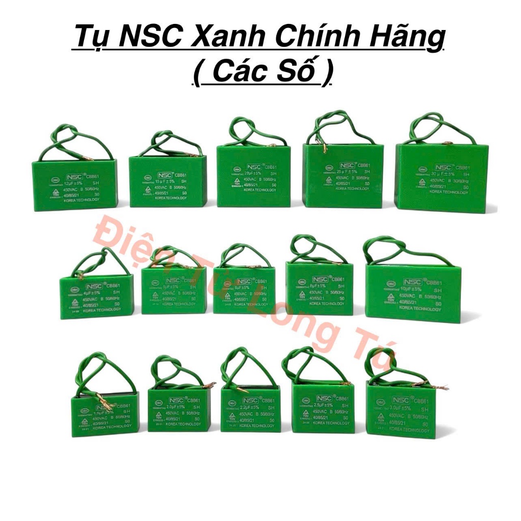 NSC Green Fan Capacitors (Numbers) | Shopee Philippines