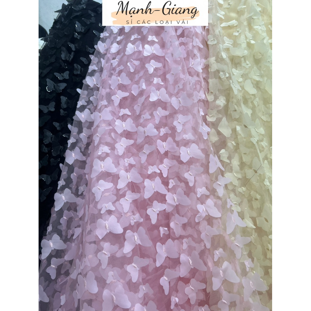 Beautiful embossed 3D butterfly wing fabric, size 1m5 for making muse ...