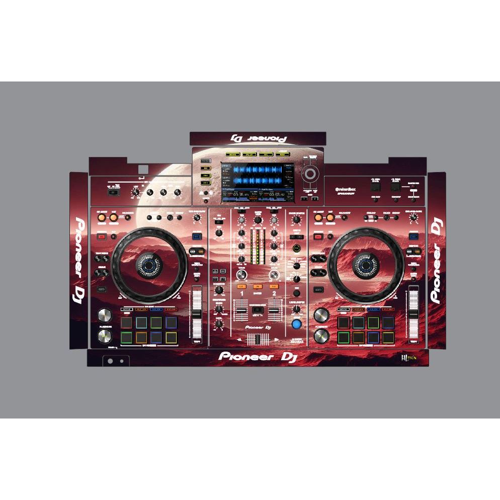 Fire Express - DJ Desk Sticker Skin (B13) (XDJ RR / RX / RX2 / RX3 / XZ ...