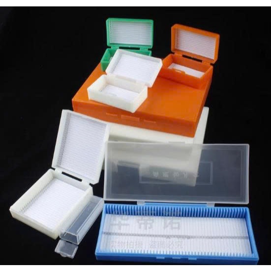 Biological specimen box Template box - microscope slides 25, 50, 100 ...