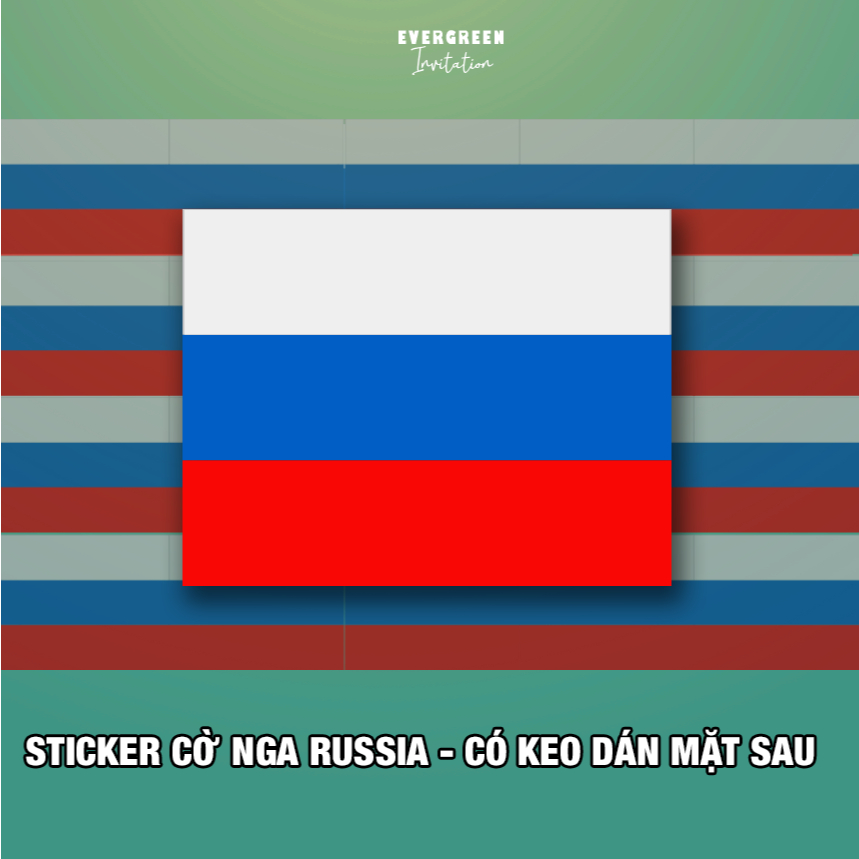 Set of 100 beautiful thick glossy stickers printed with the Russian ...