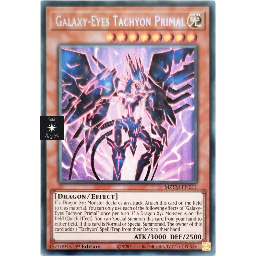 YU-GI-OH! [Original Card] Galaxy-Eyes Tachyon Primal |EN EN| Secret ...