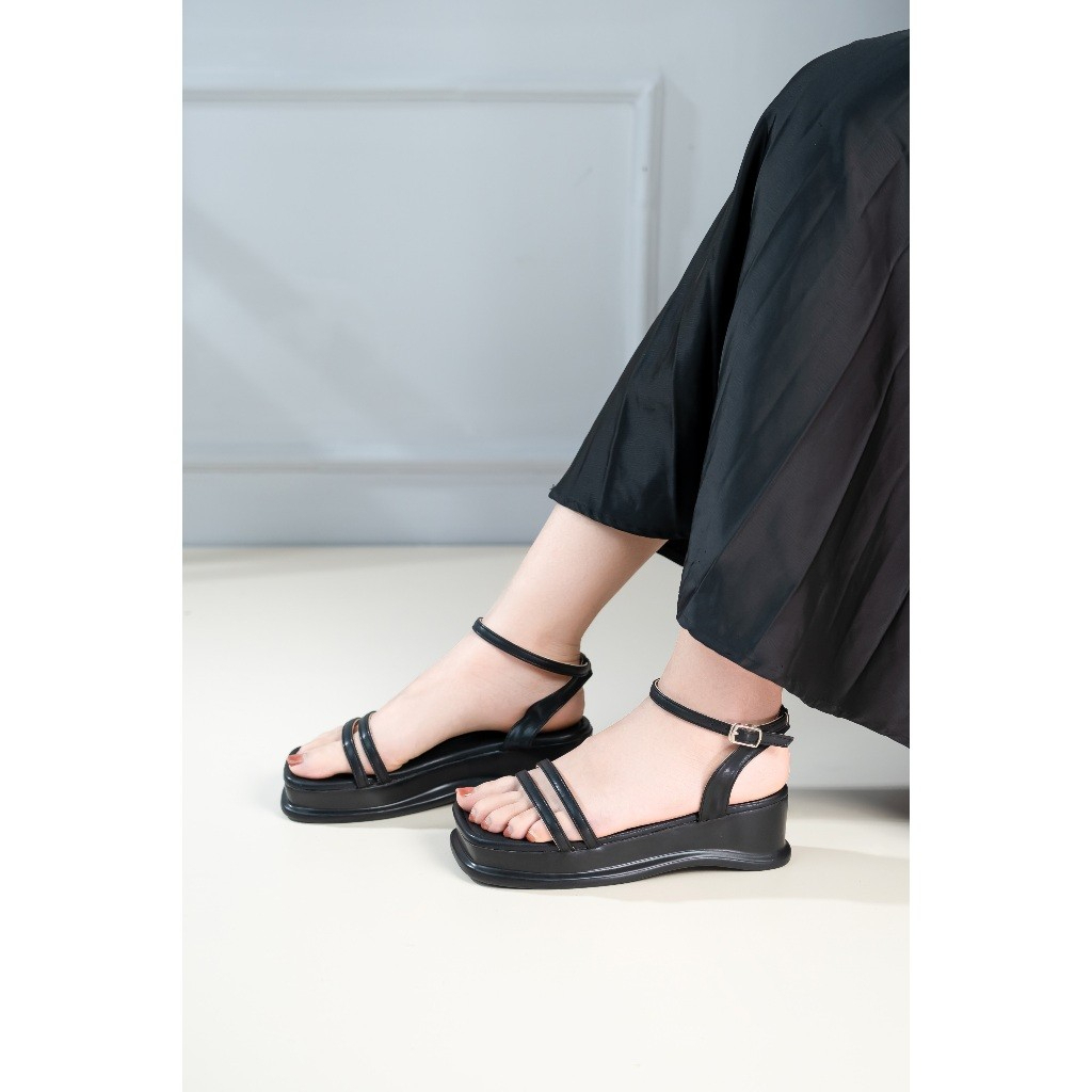 Pixie H286 Two-Strap Wedge Sandals 3cm | Shopee Philippines