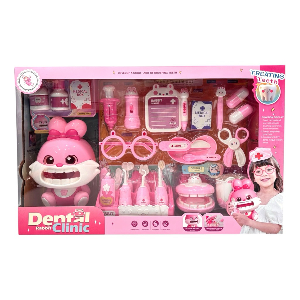 Children's doctor toys include nurse medical box, injection stethoscope ...