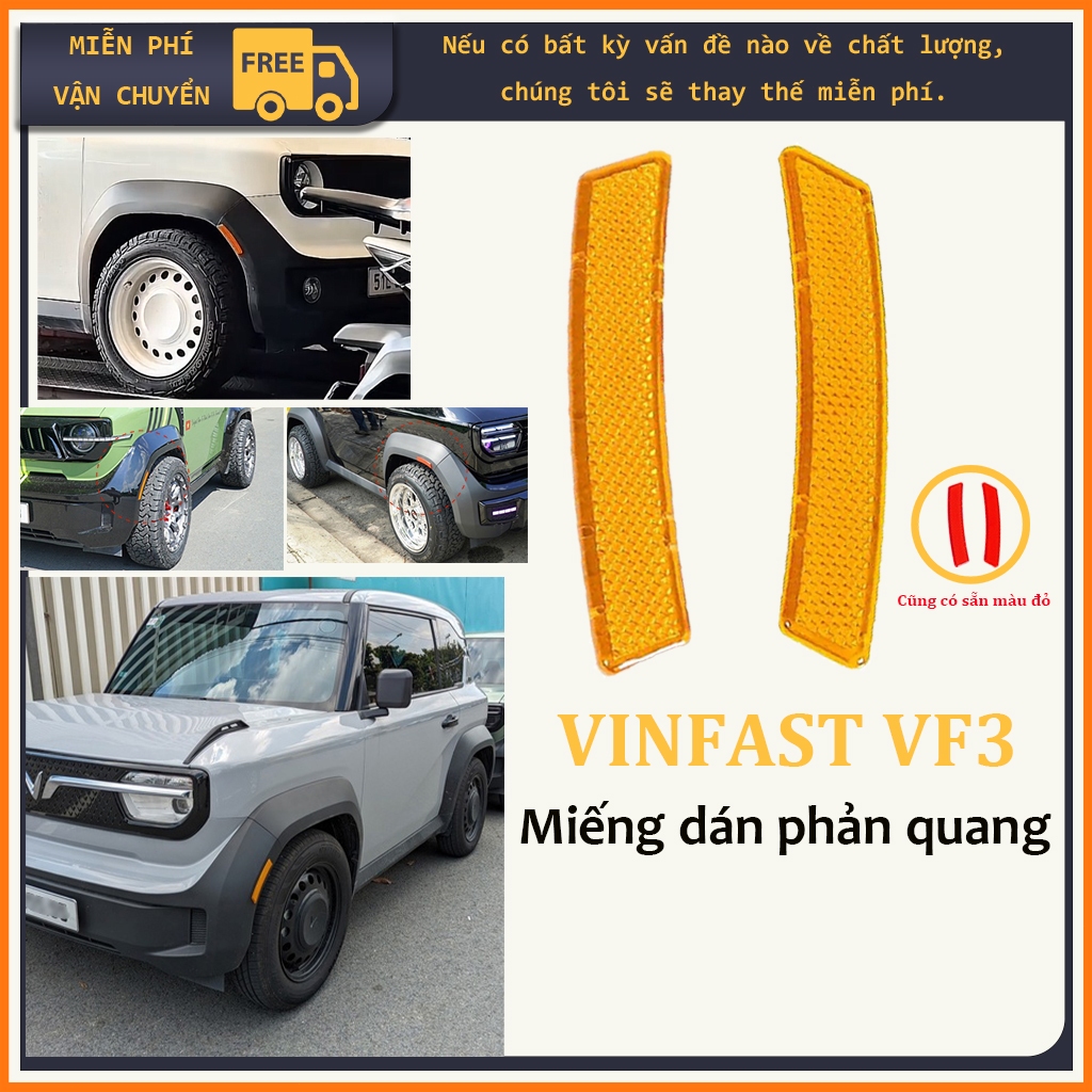 VINFAST VF3 Hard plastic reflective sticker for wheel mouth ...