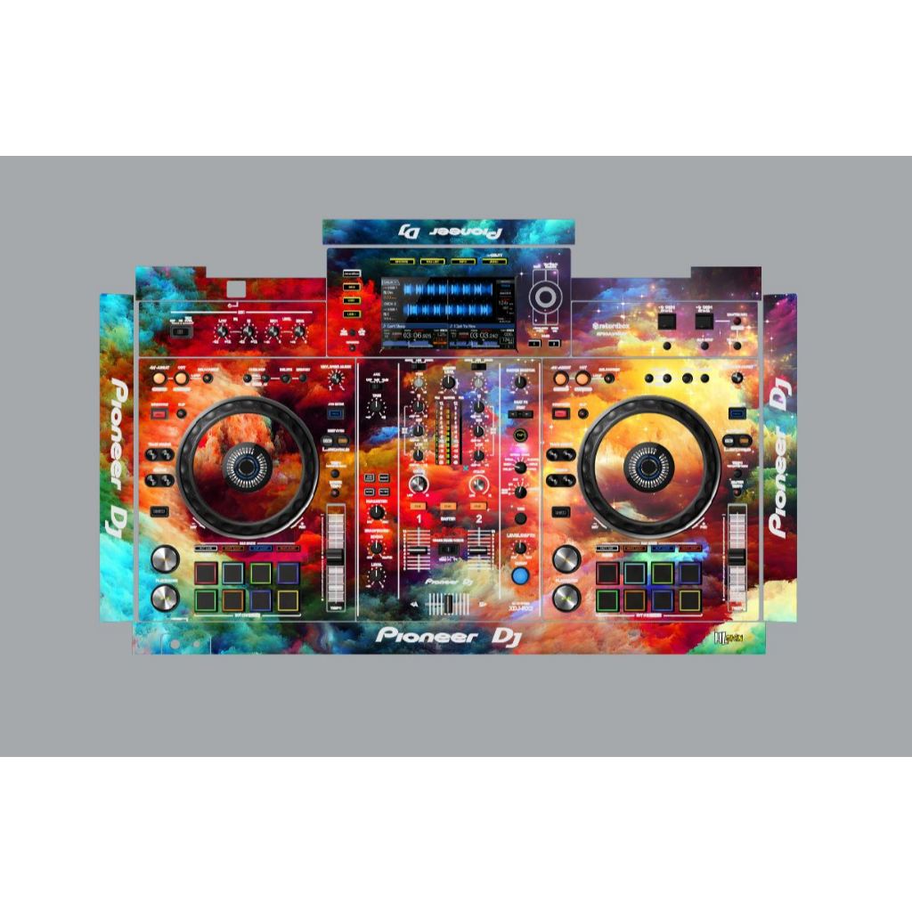 Fire Express - DJ Desk Sticker Skin (D3) (XDJ RR / RX / RX2 / RX3 / XZ ...