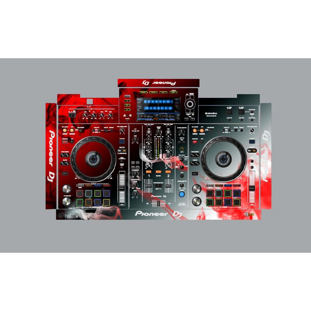 Fire Express - DJ Desk Sticker Skin (D4) (XDJ RR / RX / RX2 / RX3 / XZ ...