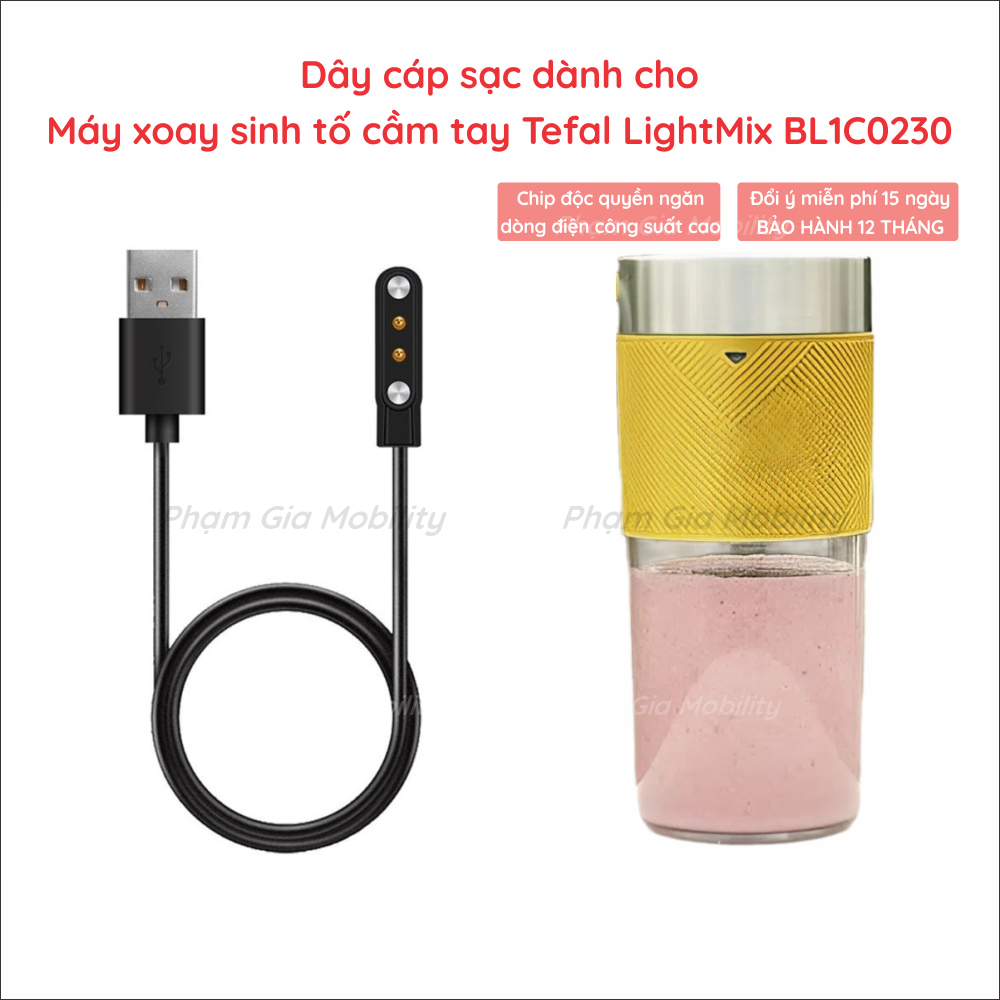 [12 Month Warranty] USB Charging Cable For Tefal LightMix Hand Blender ...
