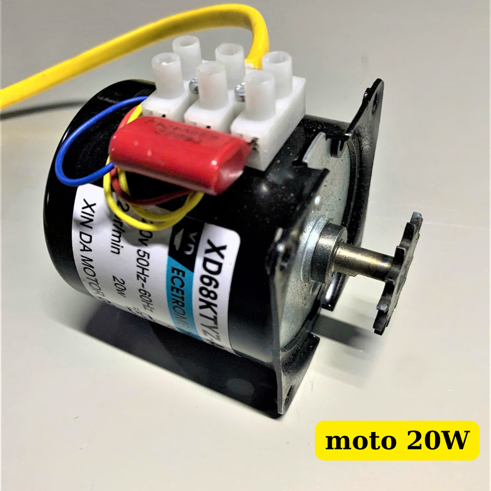 Slow speed motor 20 rpm, 20W gear reduction motor using 220V ...