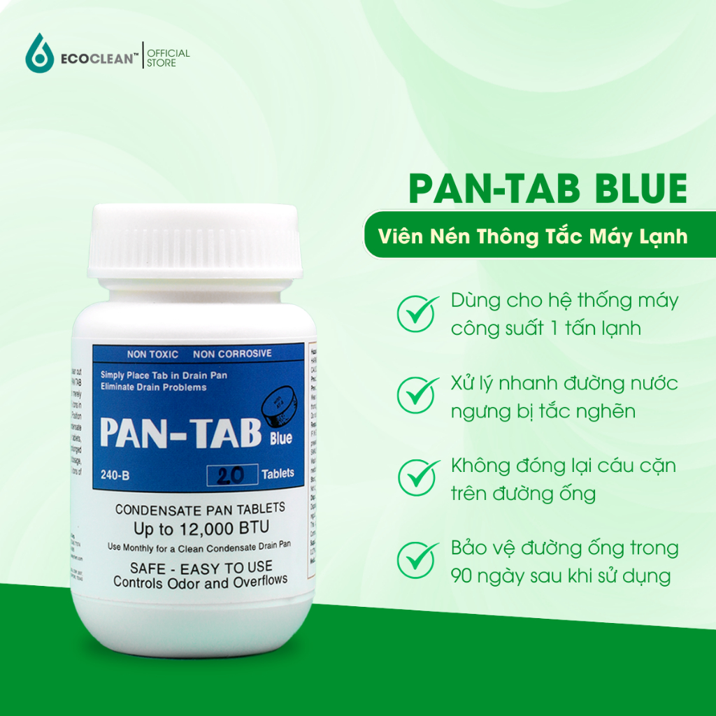 Pan Tab x KPT CHEM Tablets - Deodorizing and Unclogging for Air ...