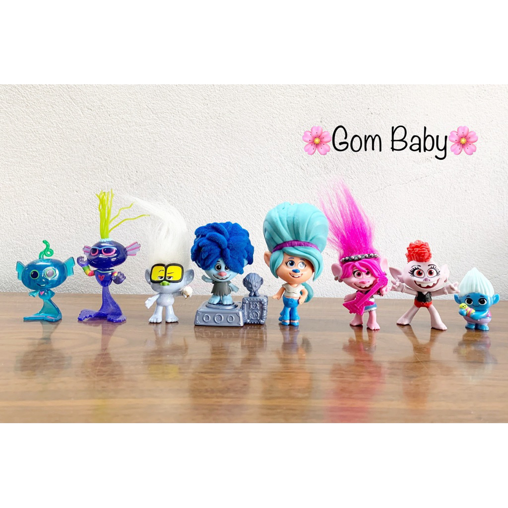 Set of 4 Mischievous Dwarf Models Dreamworks Trolls World Tour | Shopee ...