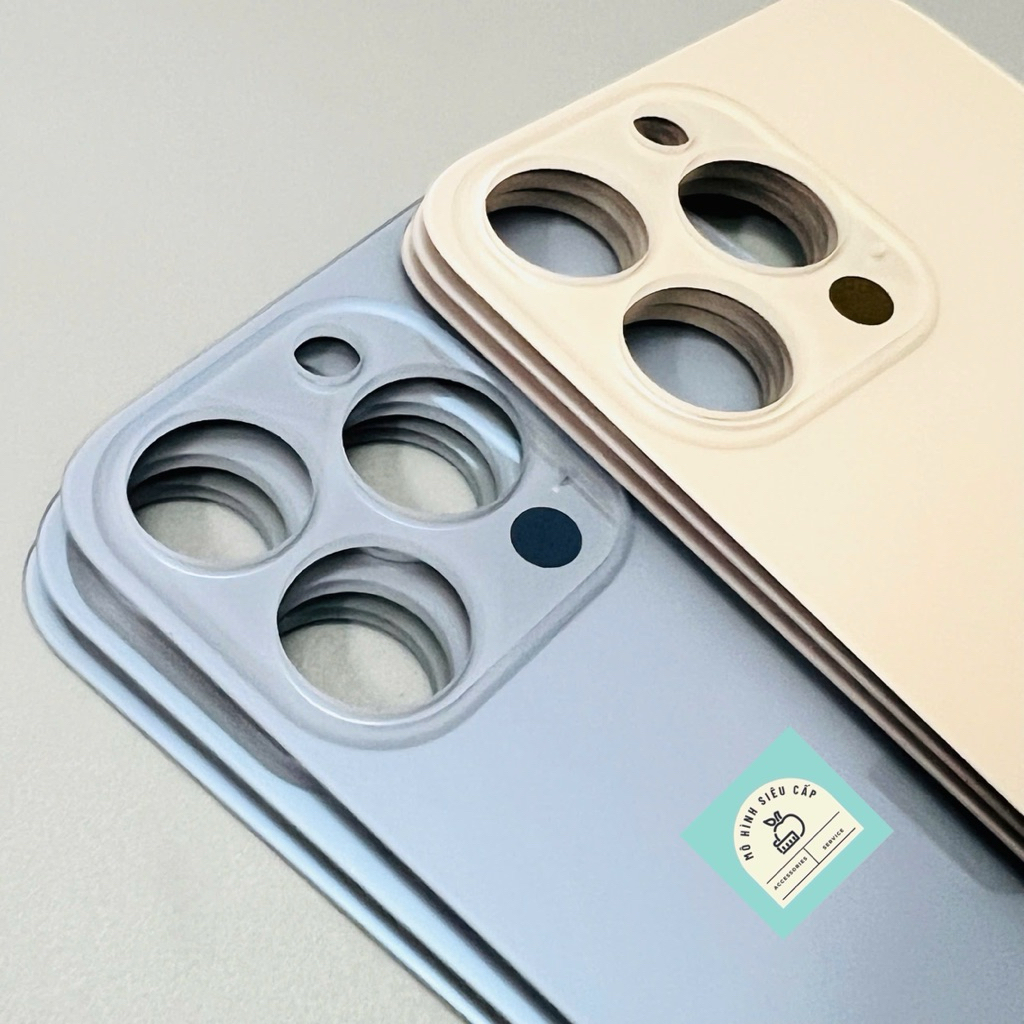 Very Beautiful Replacement Glass Back for Phone 13Pr0 in Blue and Gold ...