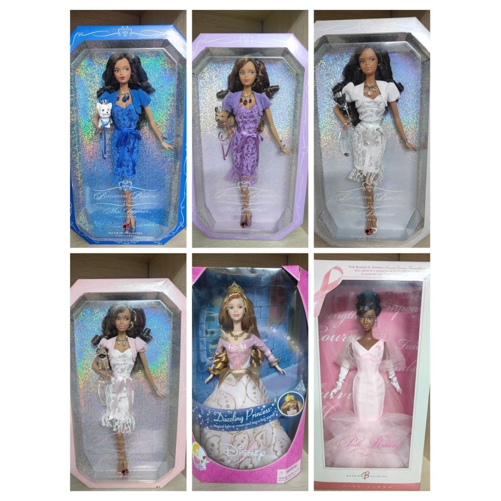 Barbie Collector Birthstone Beauties – K8696 Ruby – Juli-Geburtsstein-Puppe Mit Glitzerndem Kleid, Samtjacke, Hundewelpen & Rubinschmuck – Ab 6 Jahren