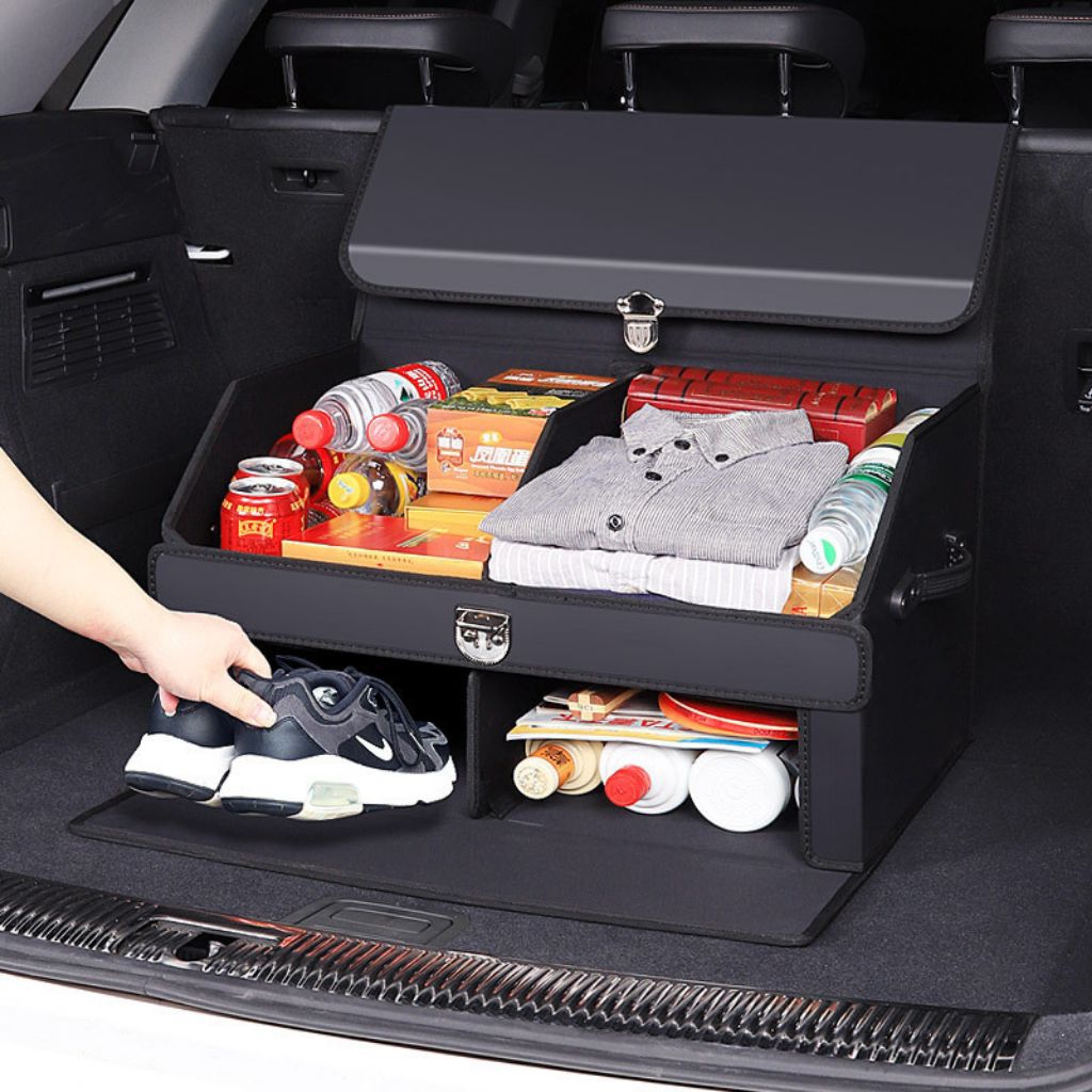 Foldable Leather Car Storage Box | Shopee Philippines