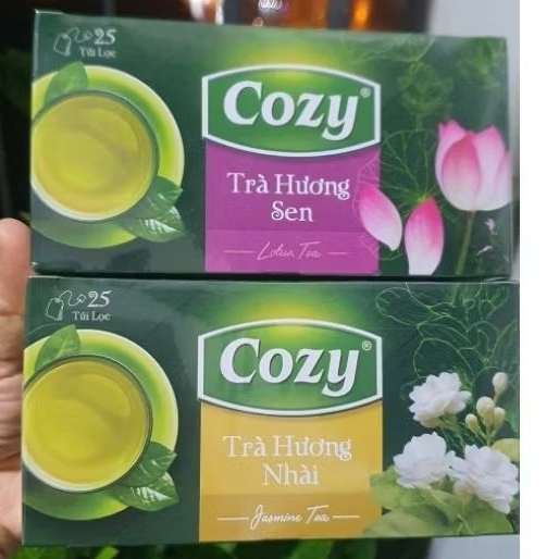 Cozy Jasmine Tea Bags, Cozy Lotus Flavor, Box of 25 Tea Bags x 2G ...