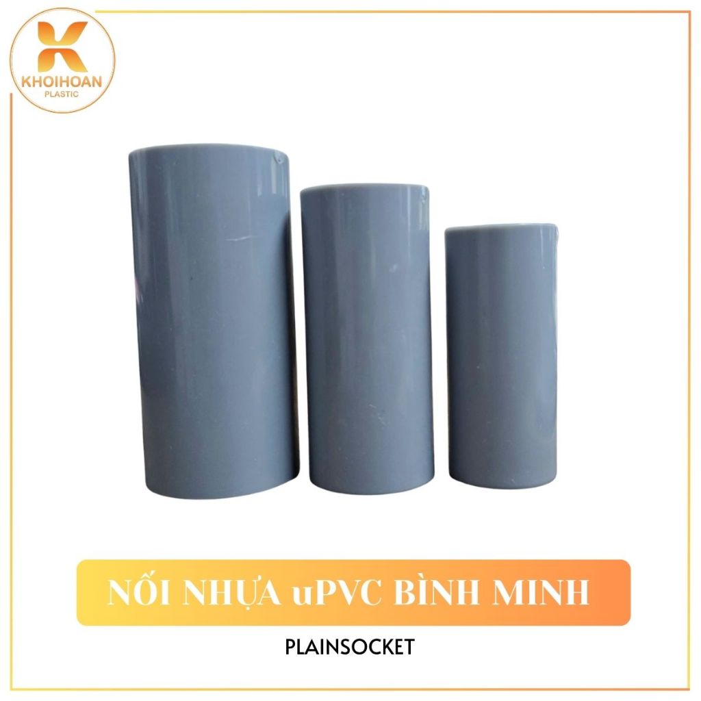 Pipe Connection, Binh Minh uPVC Plastic Socket - Thick/Thin | Phi 168 ...