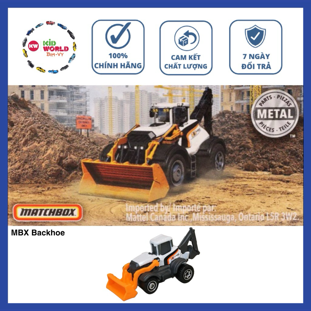 Matchbox Box Model Vehicle Truck MBX Backhoe 23/100 Crane. | Shopee ...