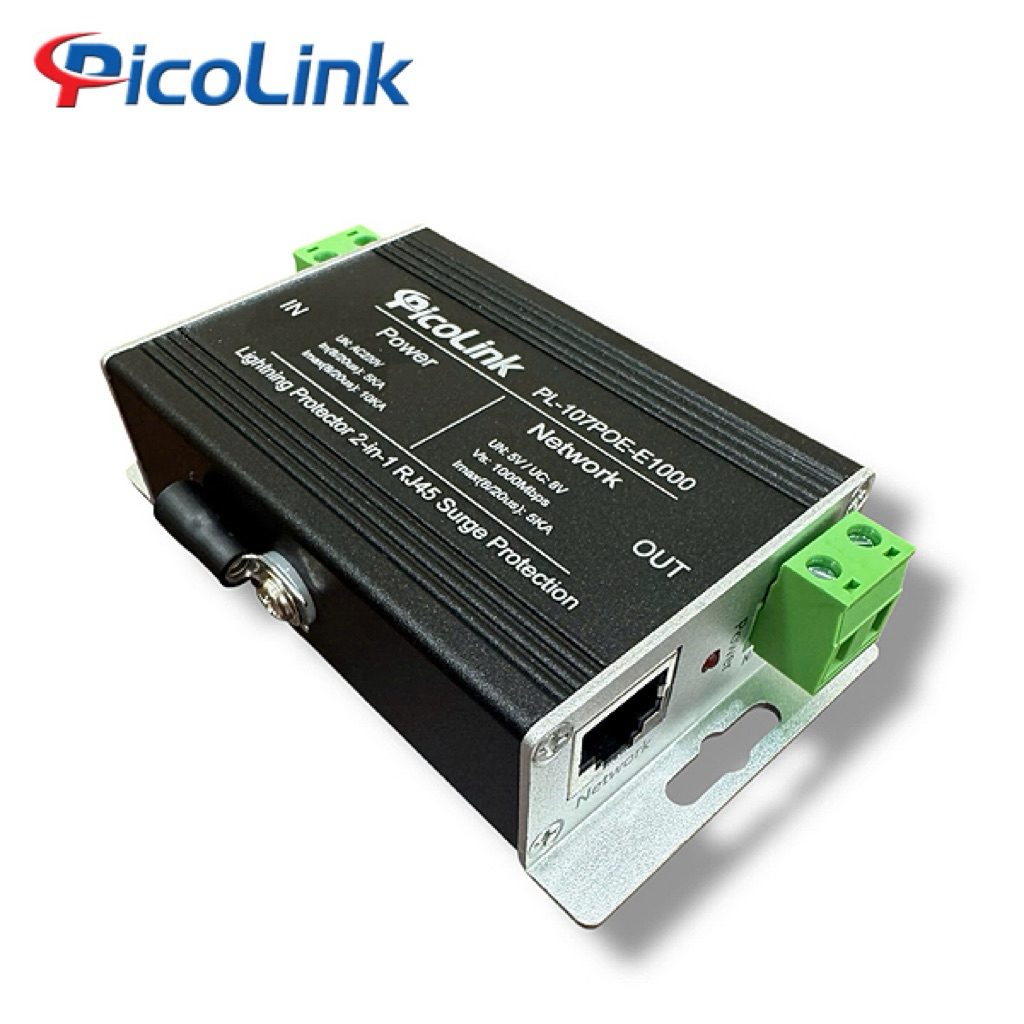 RJ45 Lan network lightning arrester, IP Camera, Picolink PL-107POE ...