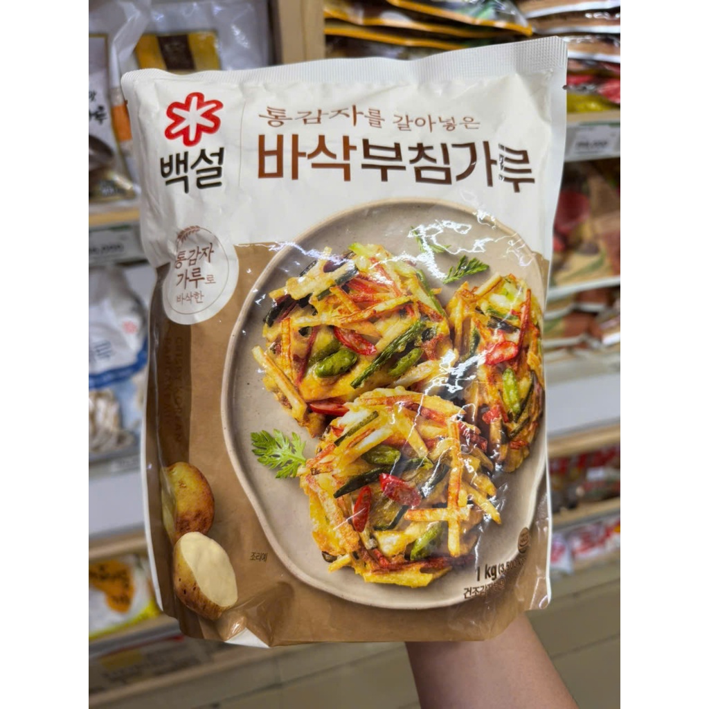 Korean Crispy Beksul Pancake Fried Flour 1KG / CJ Pack) 바삭부침가루 1KG ...