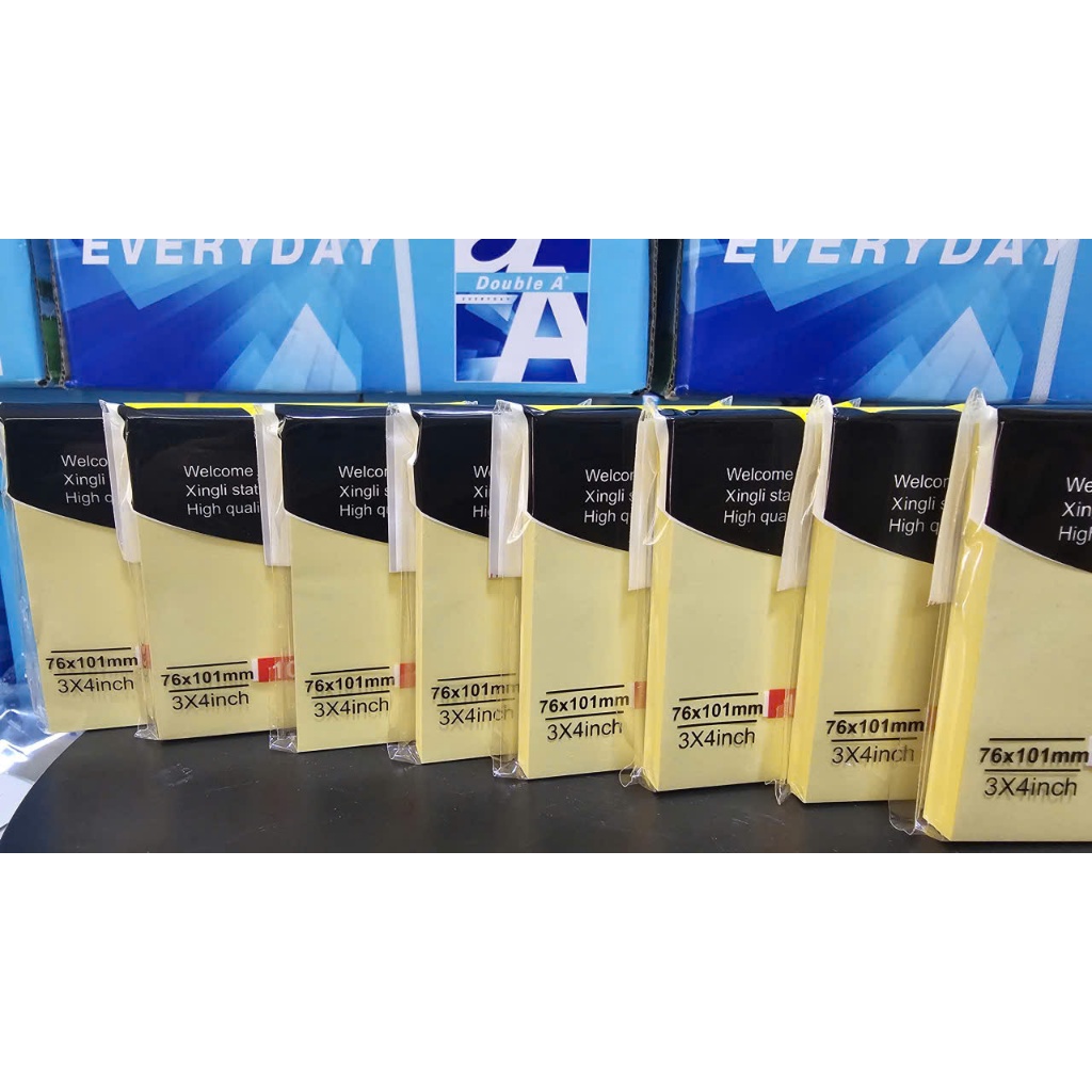 YELLOW NOTE PAPER IN ALL SIZES 3X2, 3X3, 3X4, 3X5 | Shopee Philippines