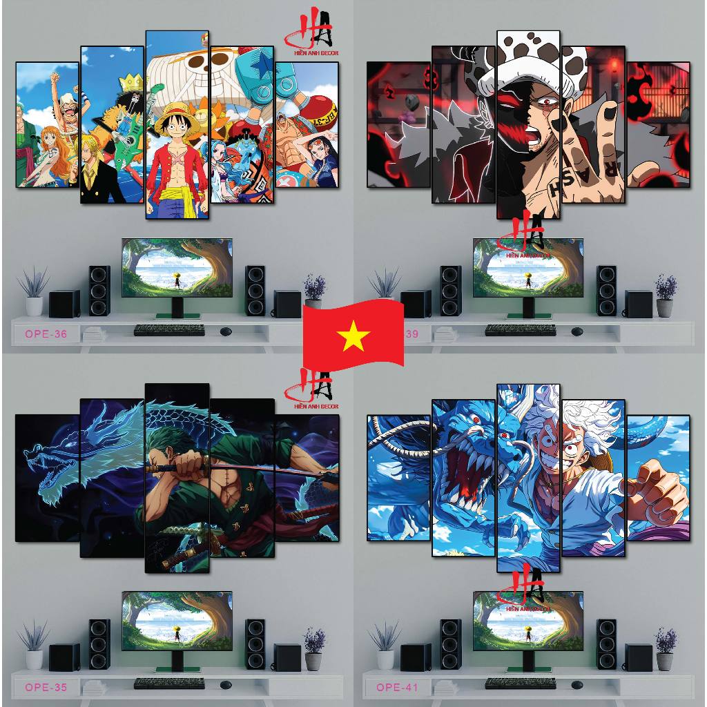 ONE PIECE Painting of 5 Formex Plastic Wall Panels - Lubuu-law-kaido ...