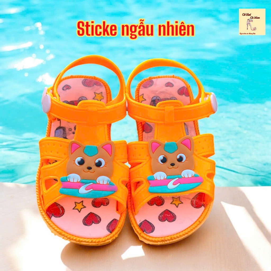 KEN03: Plastic baby walking sandal with buzzer and cute sticker ...