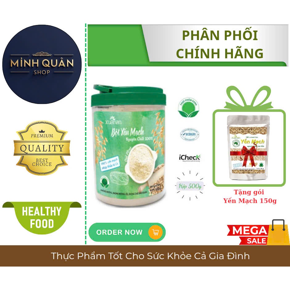 XUAN AN - Xuan An 100% Pure Oatmeal Box 500g (Free 1 Packet of Oatmeal ...