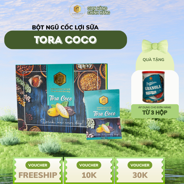 The Bitter Cacao Tora Coco lactation cereal powder Box of 20 packs x ...