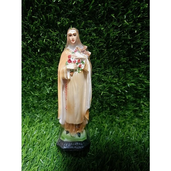 15cm mini composite statue of Our Lady of Teresa with roses for car ...