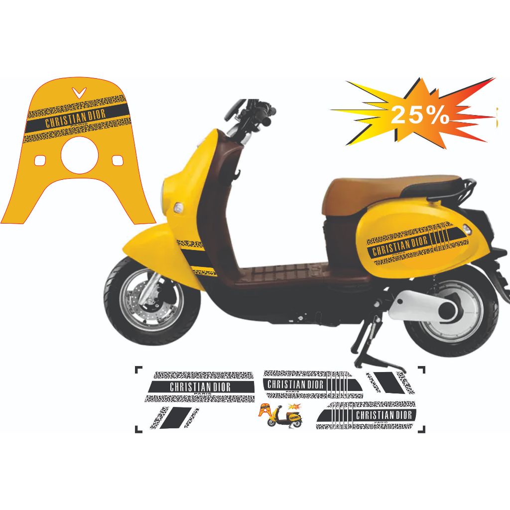 MOTIO CAR STICKER, DIO STICKER MODEL WITH SIMPLE AND BEAUTIFUL DESIGN ...