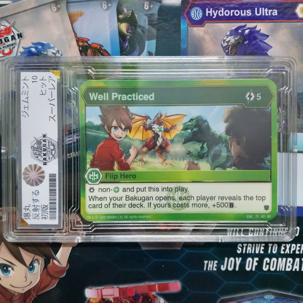 Bakugan Well Practiced Dragonoid Card Frame Painting 10 Point Nf3 7 psa ...