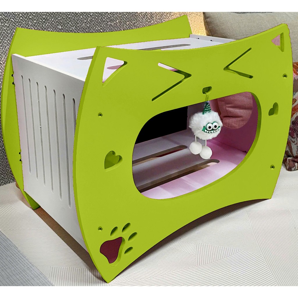 Rectangular Cat Cage, Wooden Cat House 2 sizes, [CAT CAGE], High ...