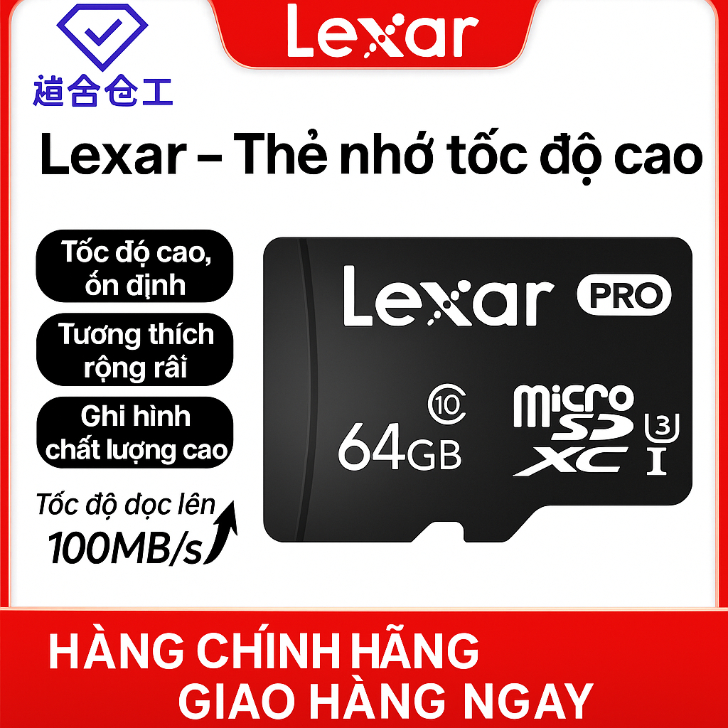 [GENUINE] Lexar Pro MicroSD Memory Card 32GB/64GB – High speed 100MB/s ...